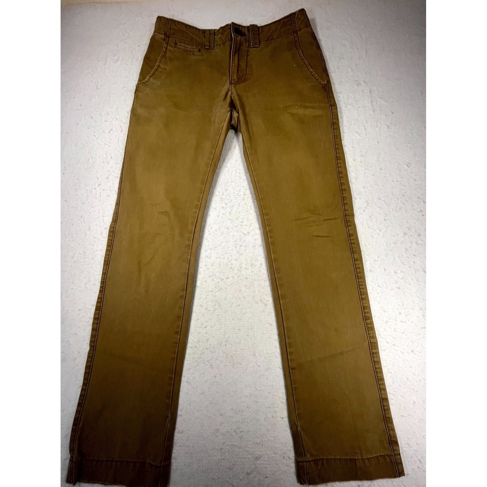 Aeropostale Chino Pants Mens 30x32 Brown Slim Fit Low Rise Casual Straight Leg